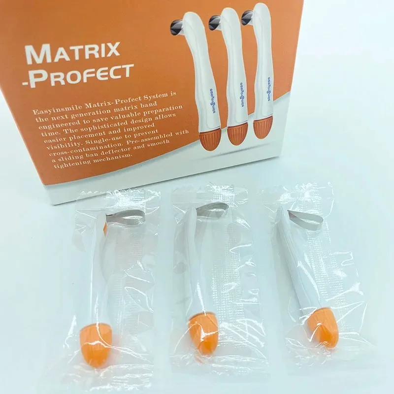 50PCS Dental Sectional Profect Matrix Band Hold Adjust Pre Formed 4.5/6.0MM Ring System Tool for Teeth Filling Materias