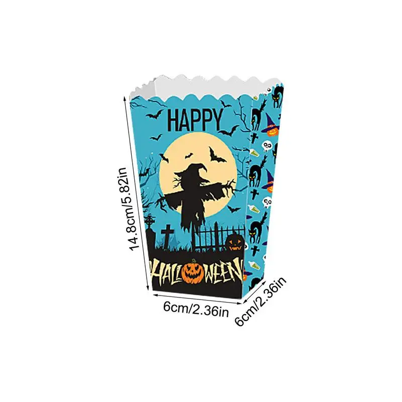 Popcorn Box For Halloween Trick Or Treating Snack Treat Box Set Of 12 Spooky Candy Party Supplies Containers Boxes For Event