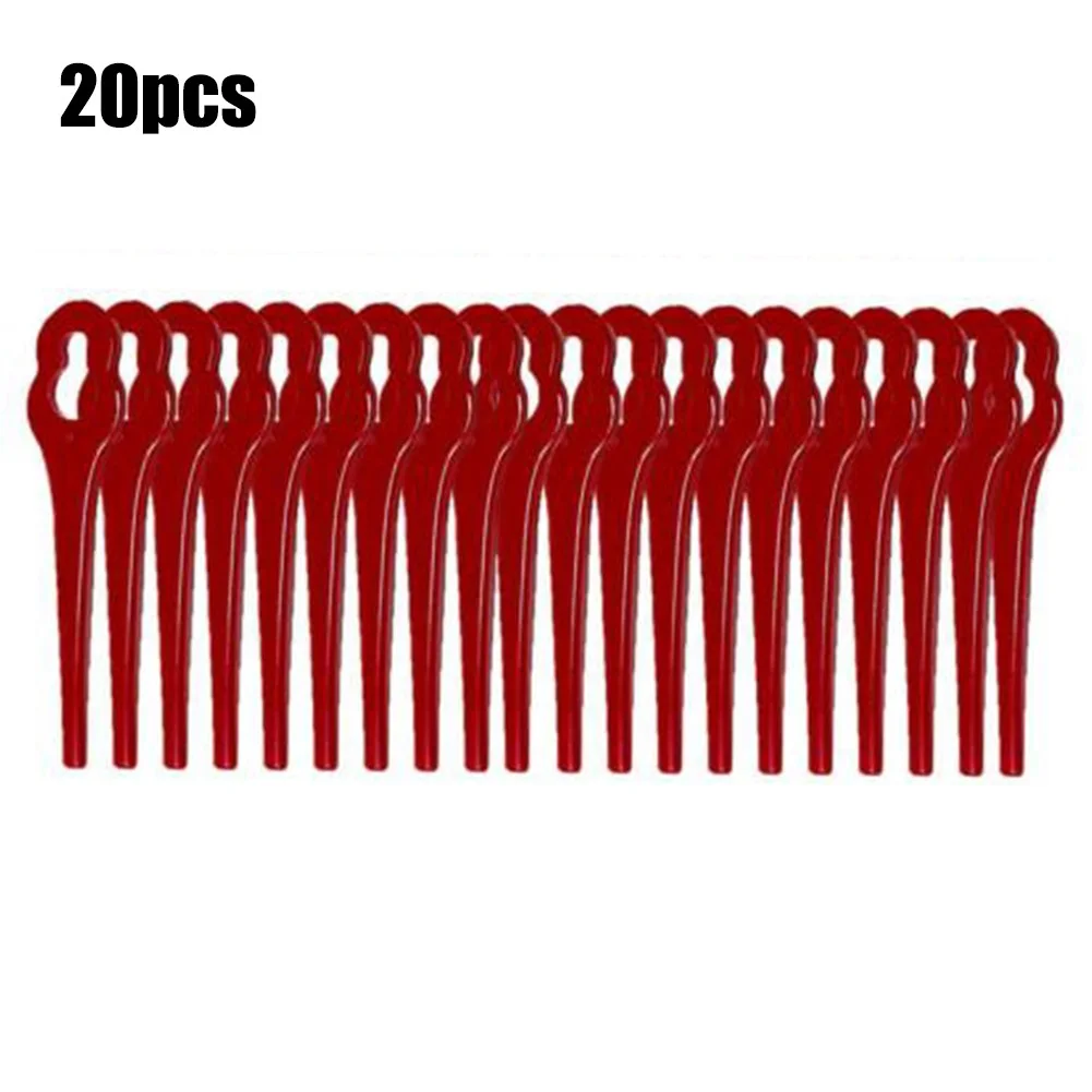20Pcs Lawnmower Blades Replacement Plastic Grass Cutting Blade For IKRA  HATI 18 Li Battery Lawn Trimmer Grass Trimmer Parts