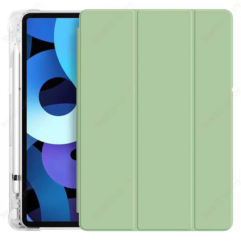 

Умный чехол для iPad 10.2, чехол для iPad 9-го поколения 2021/ iPad 8 7-го поколения, чехол для iPad 10-го поколения, подставка с держателем-карандашом