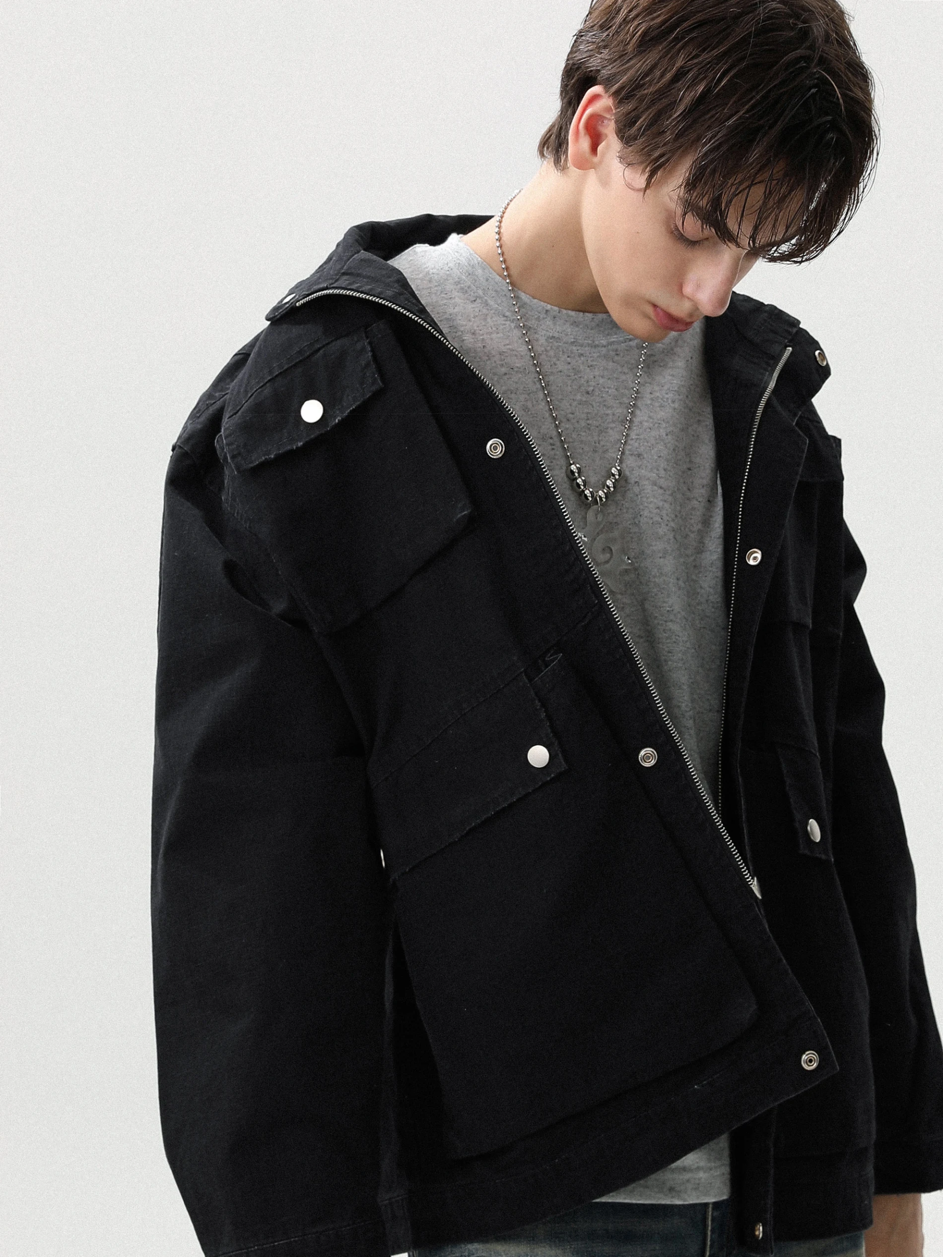 

Мужская куртка в стиле американского ретро, свободного кроя, повседневная, осенняя, из полиэстера и хлопка, модель MRNEARLY