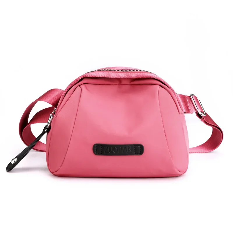 Saco de nylon impermeável para senhoras, bolsas de ombro axilas leves, Shell Zipper, pequeno saco de mensageiro crossbody, moda feminina