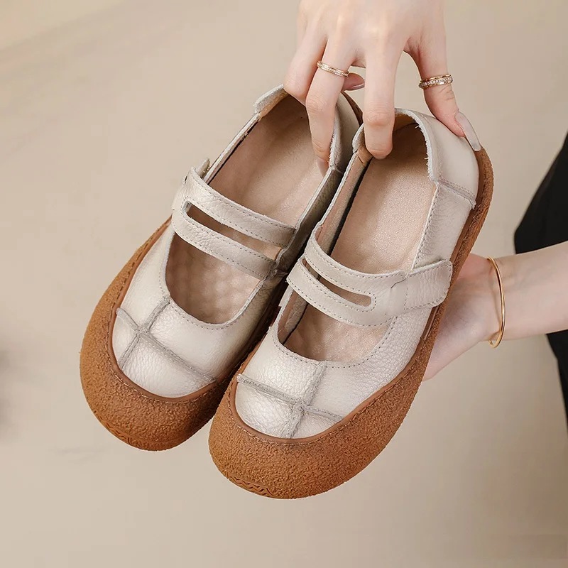 Süße Kawaii Lolita Mary Janes JK Schuhe Damen Kunstleder Kleine Schleife Herz Metallschnalle Flache Schuhe Studentinnen Flache Uniformschuhe – Detail 36