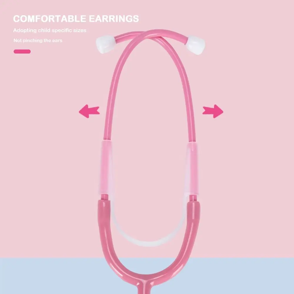 Stetoscopio per bambini multicolore Giocattolo Famiglia Giochi genitore-figlio Stetoscopio in plastica imitazione Accessori Gioco di ruolo Fai da te