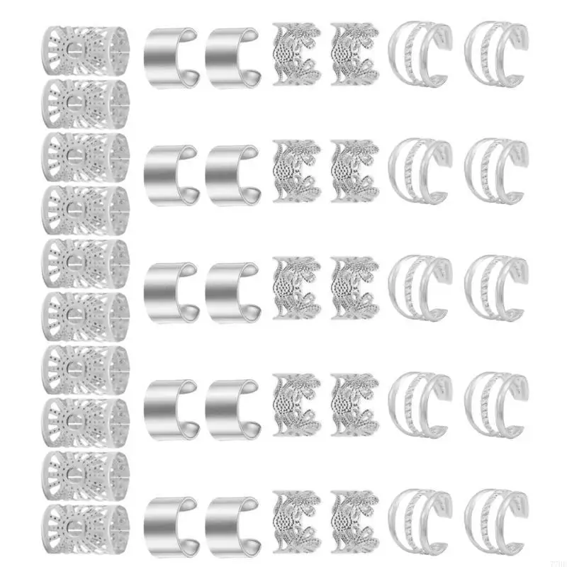 

77HE Практические кольца для волос короны для стильного фестиваля Dreadlock Festival Pairpiece