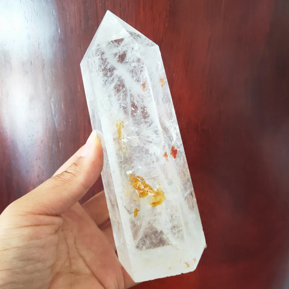 

1000g Crystal Tower Natural Clear Quartz Wand Obelisk Point Gemstone Realistic Healing