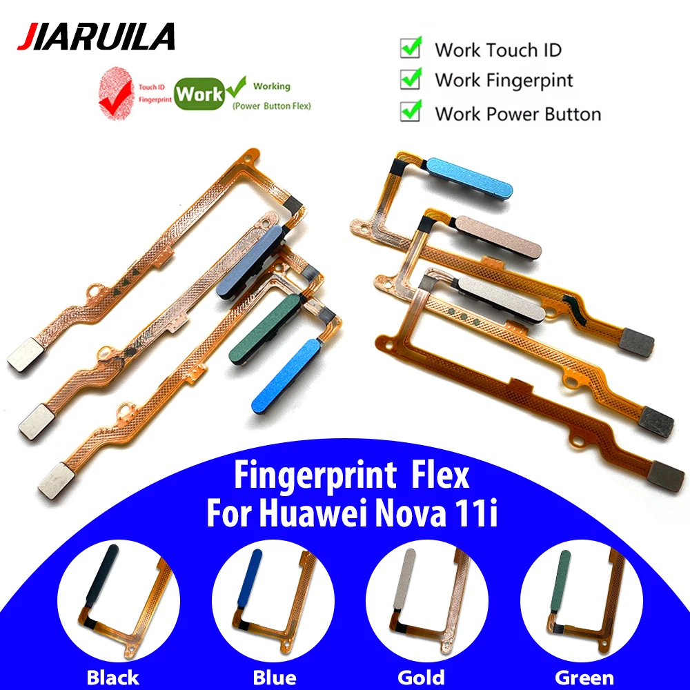 

10Pcs, Fingerprint Sensor Flex Cable Replacement For Huawei Nova 11i 12i Y61 Power On Off Button Flex Cable