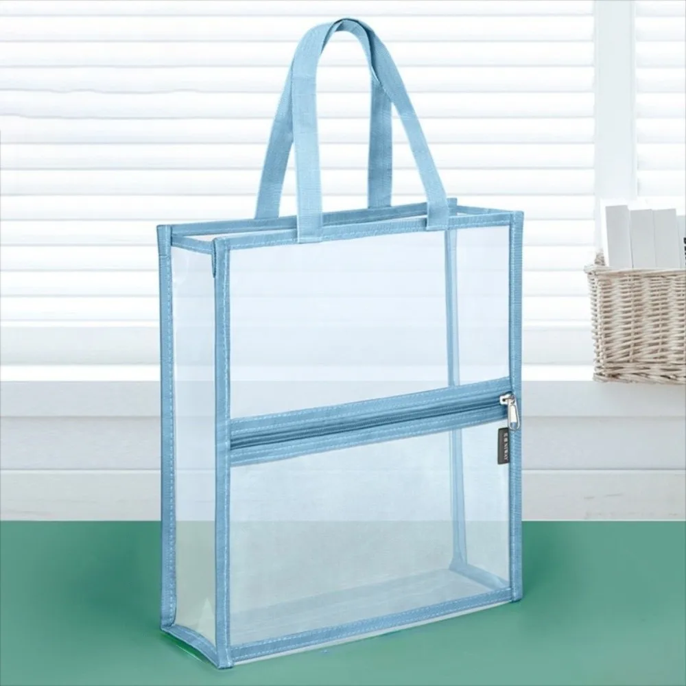 

PVC Material Transparent Pencil Case Waterproof High Aesthetic Value Large Capacity Pencil Case Simple Design Transparent