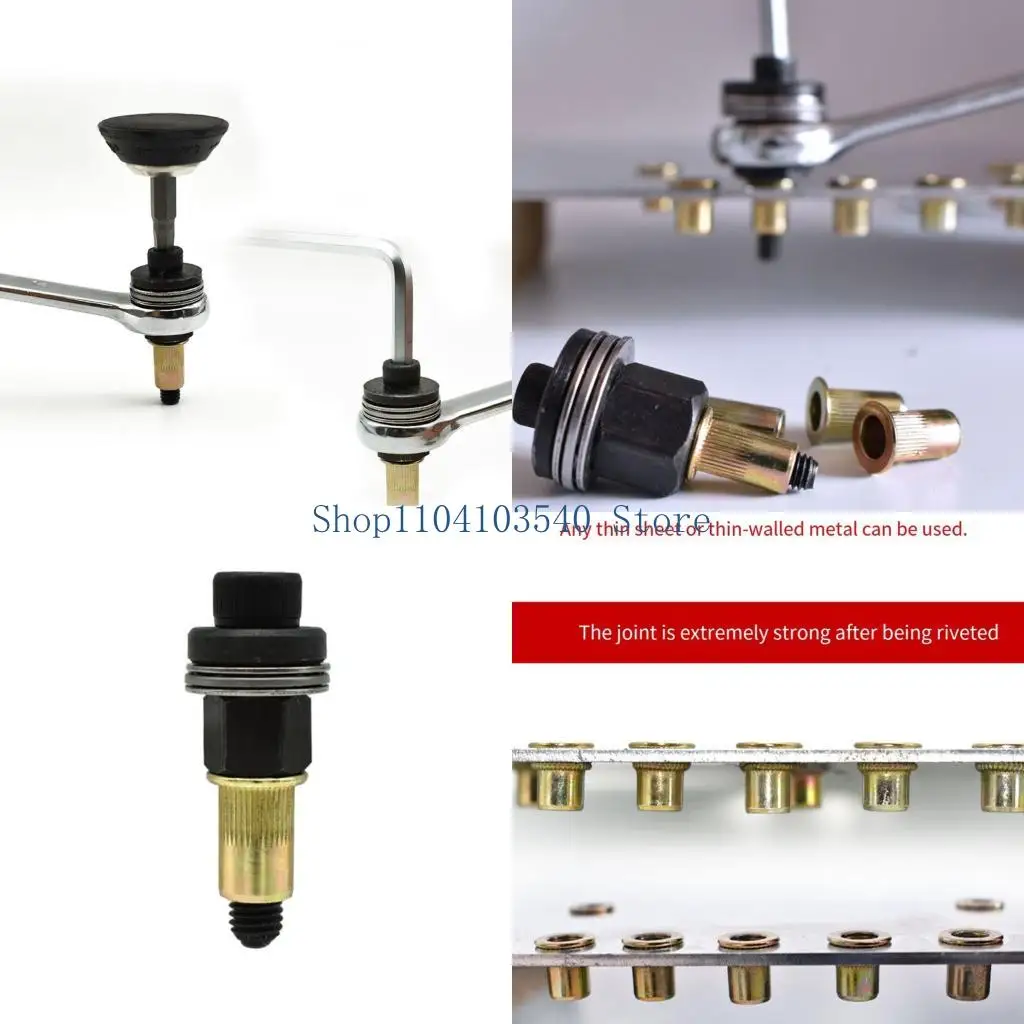 

Эргономичная рукоятка с ручной заклепкой и гайкой нескольких размеров 02DC для домашнего ремонта и металлообработки