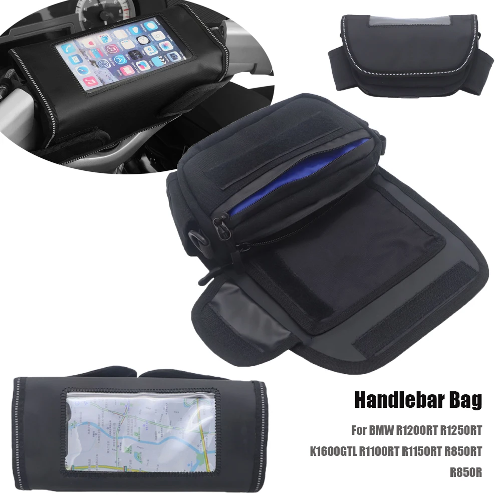 

Сумка на руль мотоцикла, держатель для телефона, пакет для хранения для BMW R1200RT R1250RT K1600GTL R1100RT R1150RT R850RT R850R