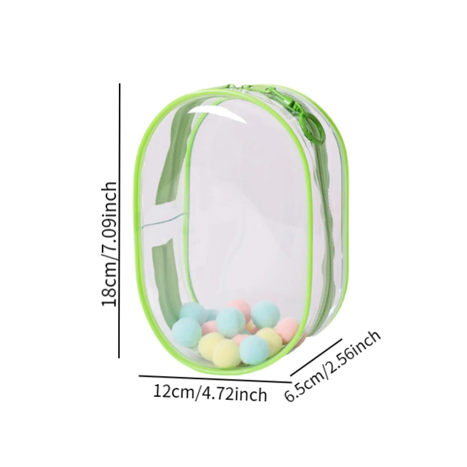 Clear Figure Display Bag Organizer Transparant Tiny Doll Pouch Draagbare kleine pop opbergtas voor mini-figuurpopverzamelaars