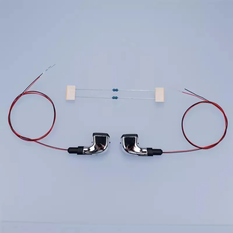RC 1/14 2pcs Simulation Electronic Rearview Mirror Parts for Tamiya Dump Truck for BENZ ACTROS Tripper Truck DIY Accessories