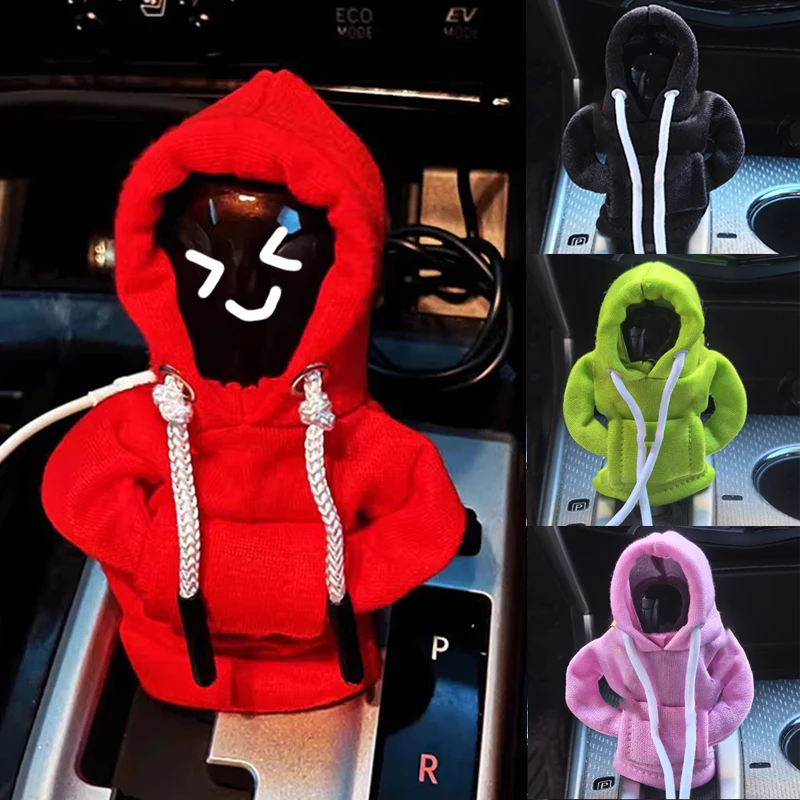 

Толстовка с капюшоном, модель автомобиля, переключение передач, пылезащитный чехол, модный автомобильный чехол для ручки переключения передач, принадлежности для украшения интерьера автомобиля, праздничное украшение, подарки