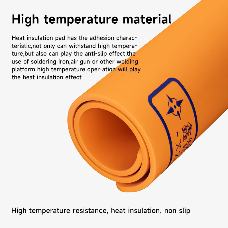 Imagem -02 - Xinzhizao-alta Temperatura Pad Isolamento Resistente Anti-scald Anti-static Silicone Suave Phone Repair Station Workbench Mat