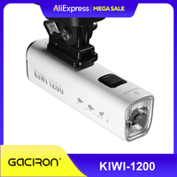 Gaciron KIWI 1200lm Anti-Glare Bicycle Front Light Optional Bluetooth Remote Control C-C Rechargeable IPX6 Waterproof Bike Light