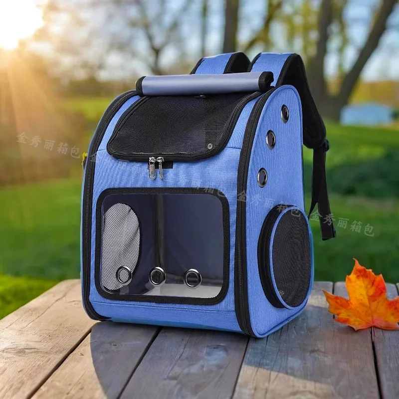 Cat bag, starting from one piece, cat bag, portable cat backpack, large capacity, breathable and comfortable, foldable pet going