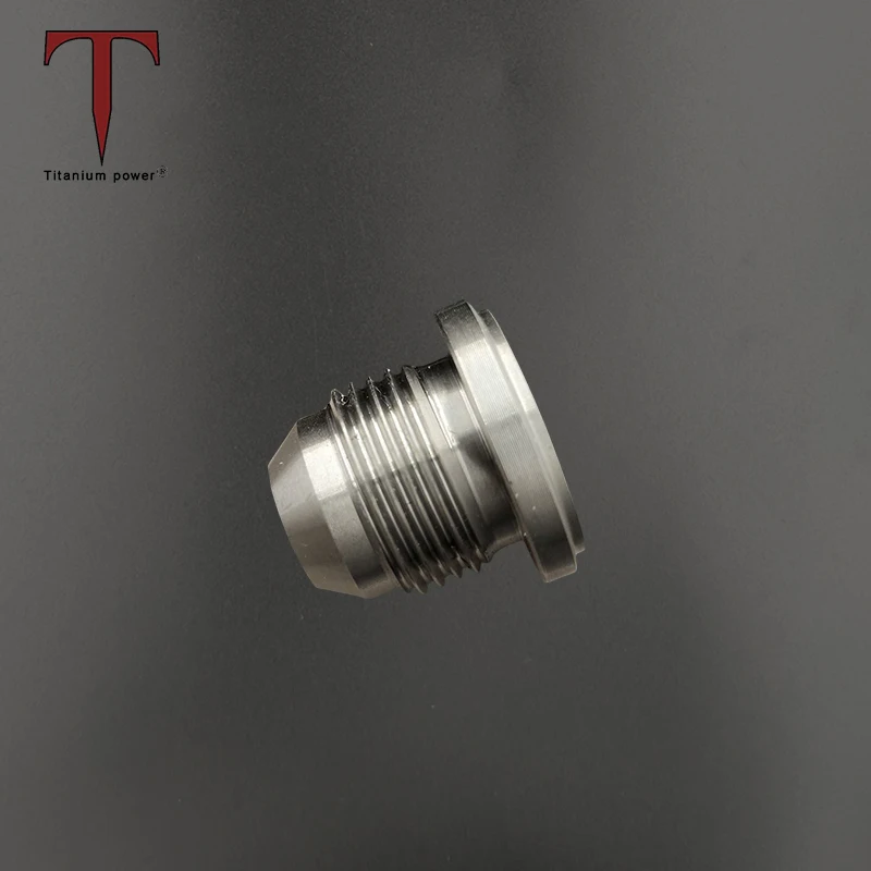 Tanium 4/6/8/10/12/16/20AN Male Weld Bung Titanium Oil Cooler Bung Thread Plug Fittings for Cars