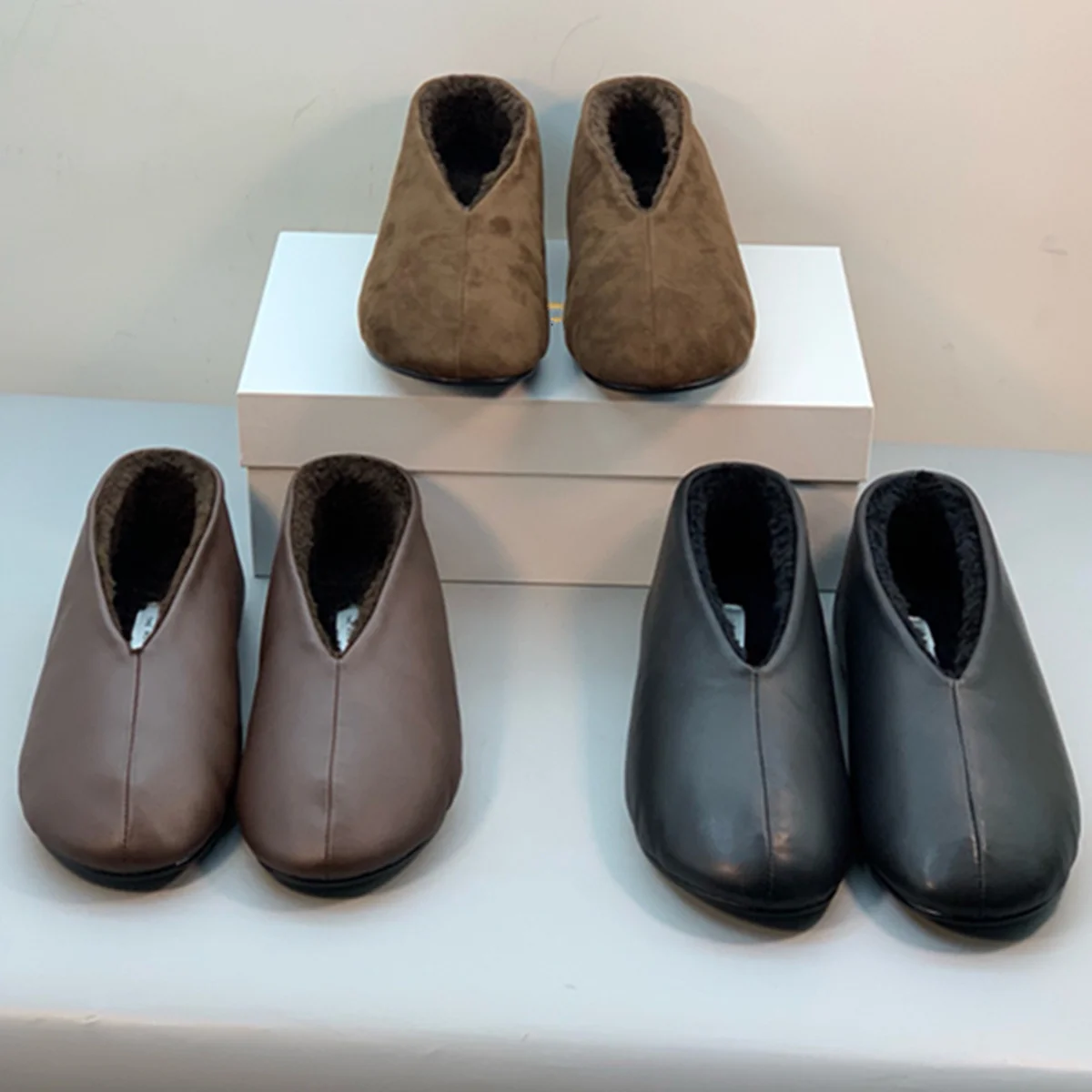 

Винтажная бабушканая обувь Jenny & Dave на зиму, шерстяные зимние туфли, модная элегантная женская обувь 2026, женские лоферы, обувь