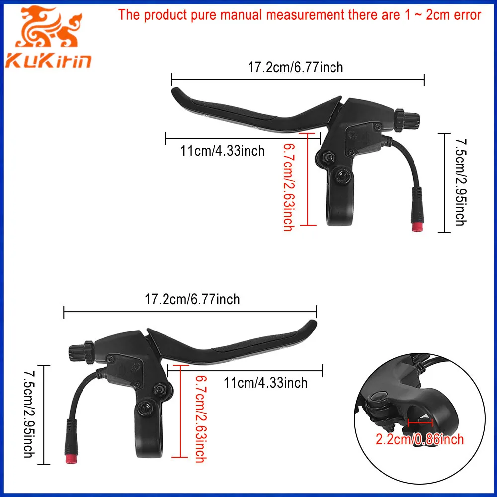 For Kukirin G2 Pro G2 Max Electric Scooter E-Scooter Brake Lever Brake Handle Left Right Replacement Parts Accessories