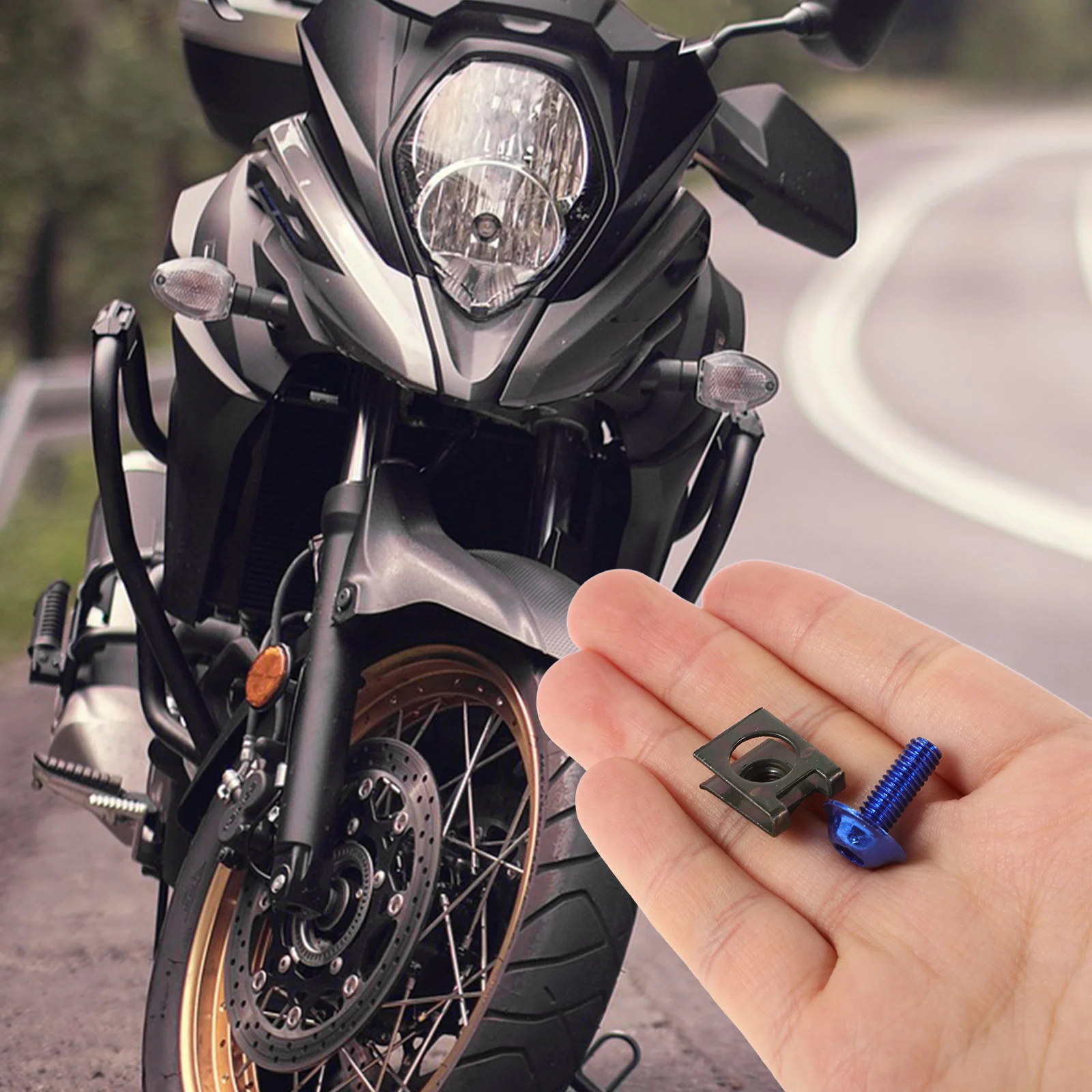 

1Set Motorcycle Windshield Screws Nuts Set Durable Stylish Easy Install Long Lasting Windscreen Bolt Replacement Accessory