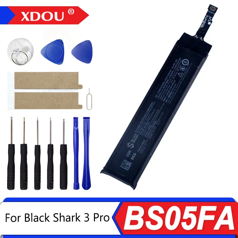 

Совершенно новый аккумулятор BS05FA 2500 мАч для Xiaomi Black Shark 3 Pro, сменные аккумуляторы для телефона + инструменты