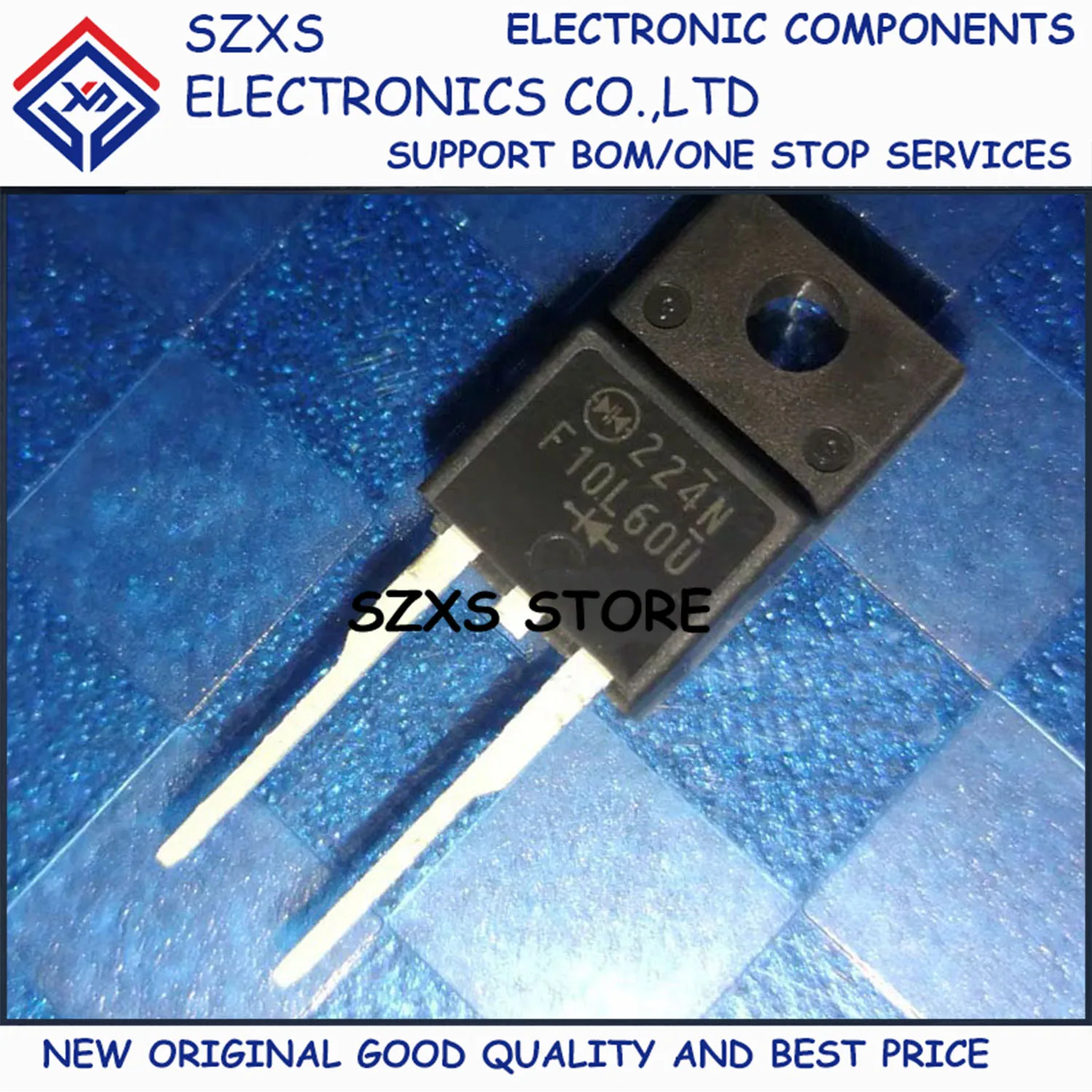 New Original 10Pcs F10L60U TO-220F 10A 600V Fast Recovery Diode In Stock Electronic Components Good Quality