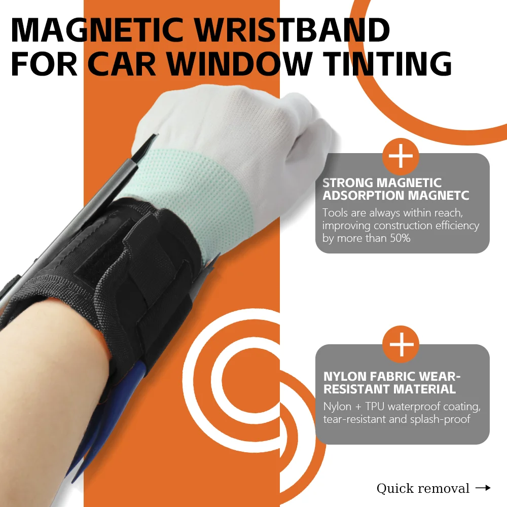 Professional Vinyl Film Tools Holder Bag Car Wrapping Squeegee Arm Pack Oxford Cloth Pouch Utility Bag Wrist Organizing Bag
