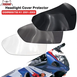 Motorcycle GSXR600 GSXR750 Headlight Lens Cover Shield Protector for Suzuki GSXR GSX-R 600 750 K1 2001 2002 2003