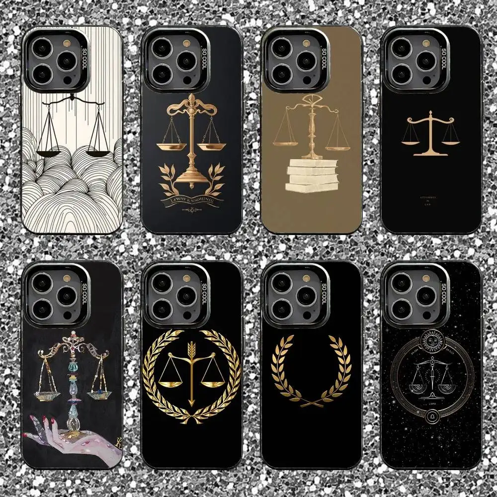 

Law Judge Justice Lawyer Phone Case For iPhone 16,15,14,13,12,11,Pro,XS,Max,Plus,Mini,SE Black Candy Matte Shockproof Cover