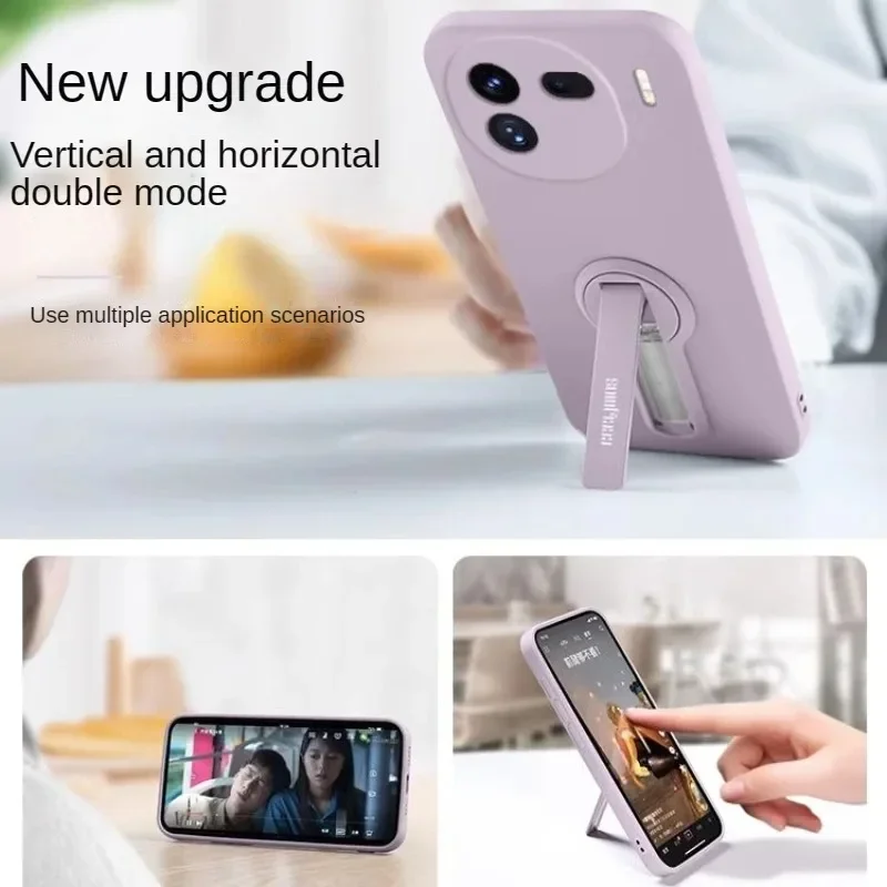 Case for VIVO IQOO 12 Pro Shockproof Shell for VIVO IQOO12 Pro IQOO 12Pro Coque Fundas with Holder Camera Protection Back Cover