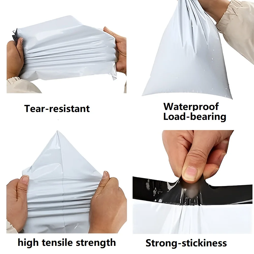 Light Gray Courier Bags Mailing Bags Shipping Bags Self Seal Envelopes Plastic Packaging Bag Plastic Bags For Packing