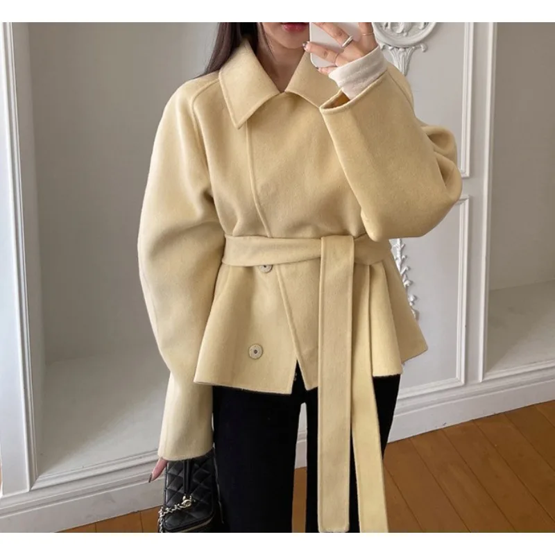 2025 Winter Strap Waist-Slimming Design Leather Coat for Women - Perfect for Any Occasion