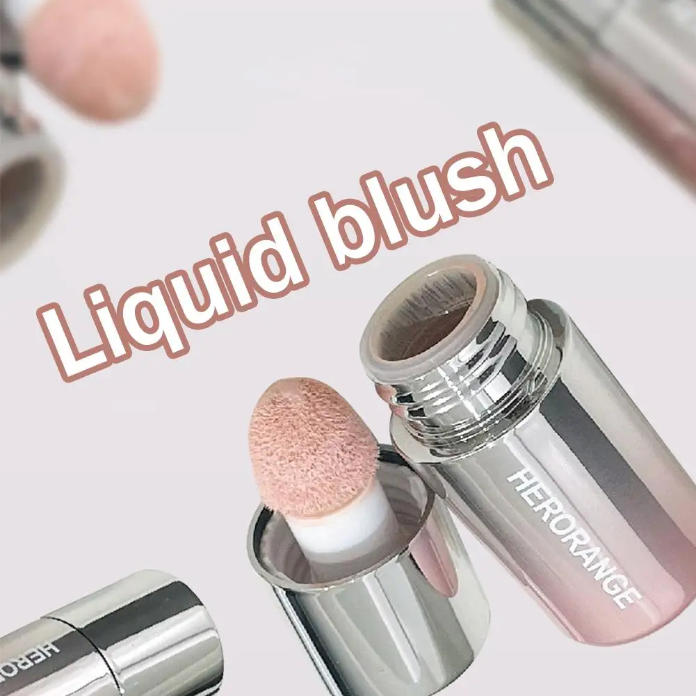 5.8g พีชสีชมพู Plush แปรง Liquid Blush Cheek Cream Smooth แต่งหน้า Rouge สีส้ม 5 Velvet Blusher Matte Nude Apricot สี F8q0
