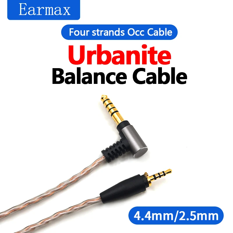 

Replaceable For Sennheiser Urbanite Earphone 4.4mm 2.5mm Balanced Single Crystal Copper Upgrade Cable