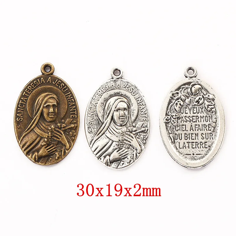 

30pcs Jesus Craft Supplies Charms Pendants for DIY Crafting Jewelry Findings Making Accessory 1339