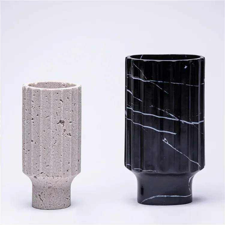 

Nordic modern imitation marble pattern resin vase flower ware ornament living room dining room soft decoration