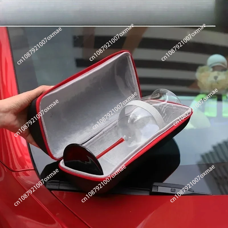 

Портативная сумка Black Tie, бордовое стекло, сумка для хранения бокалов из бордоского вина, WiNM590