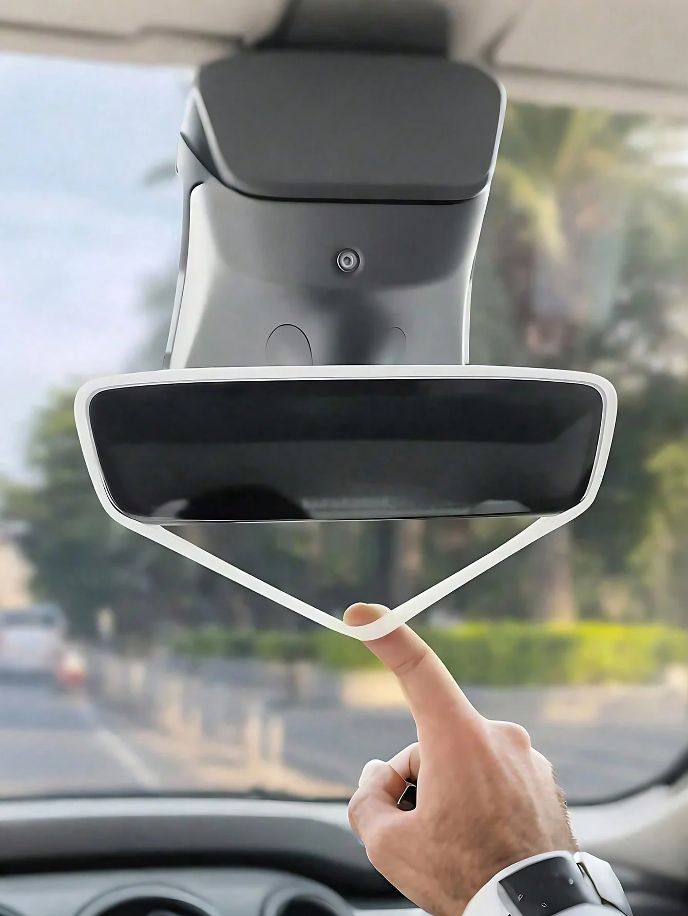 Tesla Model 3 & Y용 실리콘 백미러 커버 – 정확한 맞춤, 부드러운 친환경 소재로 긁힘 방지 보호, 풀