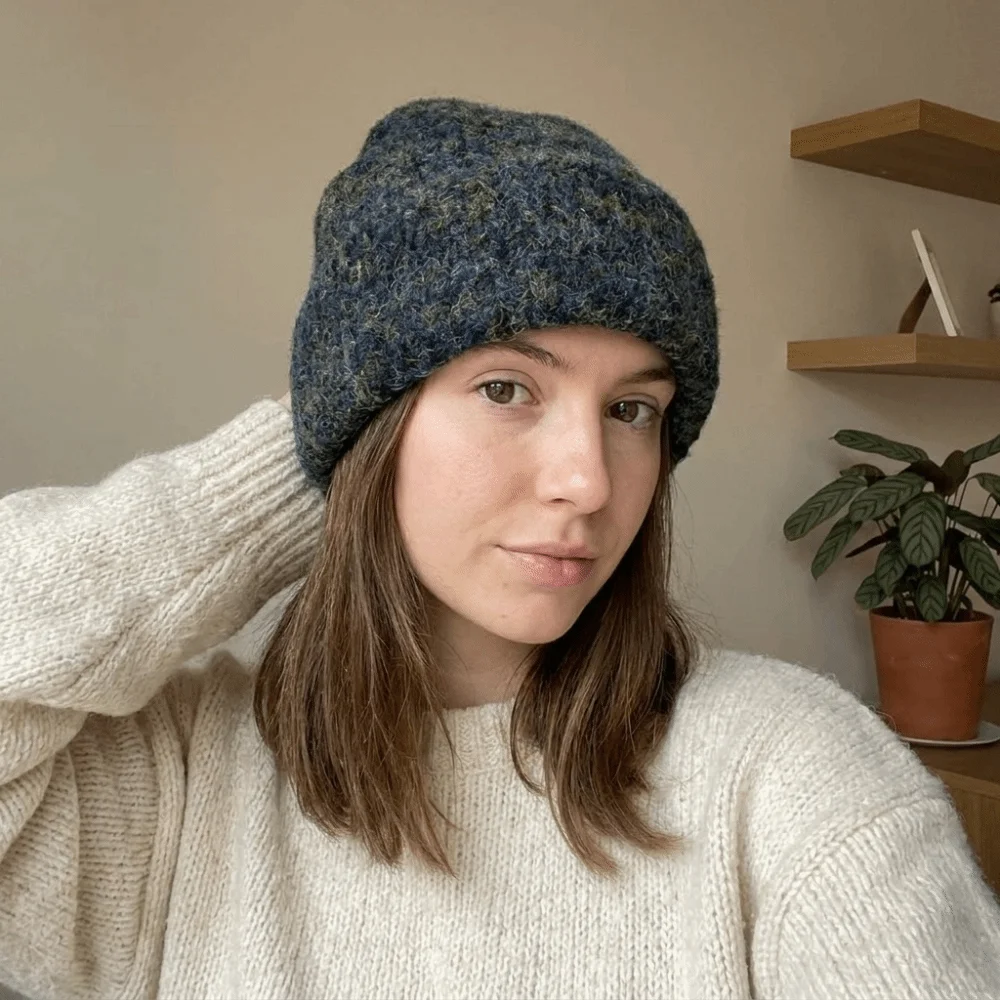 Fashion Mixed Color Striped Beanie Hat Thickeneded Soft Knitted Cap Ear Protection Keep Warm Warm Hat Outdoor