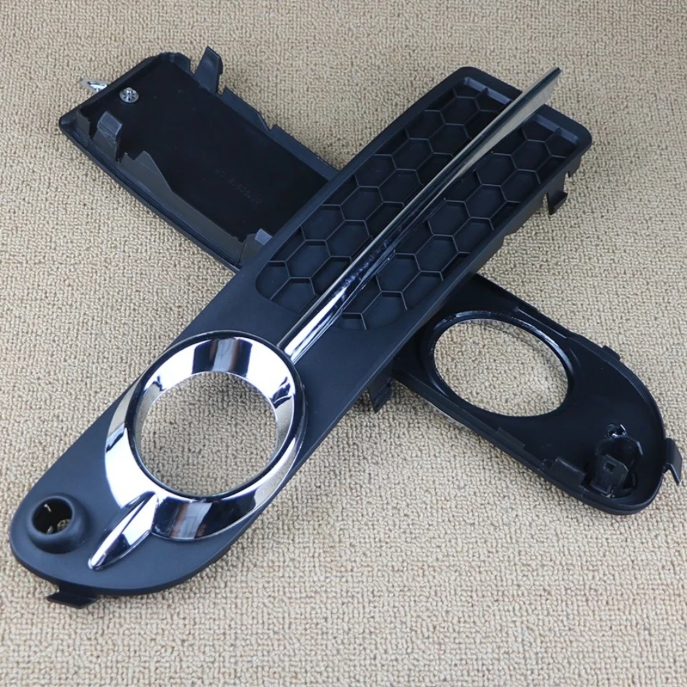 FOR VOLVO V70 S80 2007 2008 2009 2010 2011 2012 2013 Fog Light Trim - Black with Chrome Moulding  30790919 / 30790920
