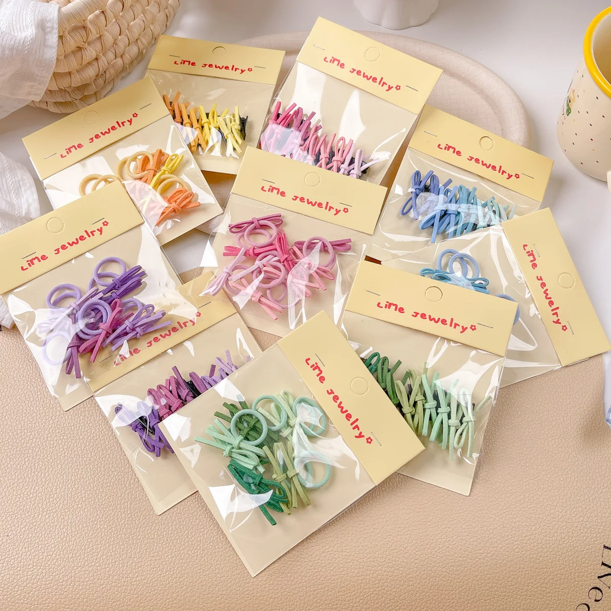 

10 шт./компл., эластичные резинки для волос для маленьких девочек, милые резинки для волос с бантом, резинки для волос, резинки, детские головные уборы, аксессуары для волос