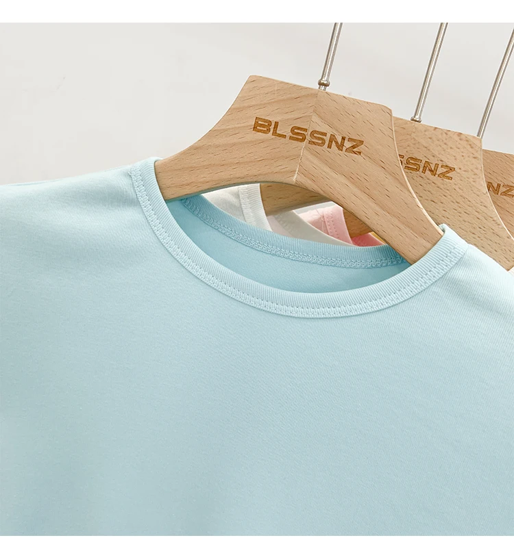Zjaiss 2026 Sommer Neues Design Slim Fit Basic Top Trendiges Damen Baumwoll-Kurzarm-T-Shirt Einfarbig Vielseitiges O-Neck Tee – Detail 16