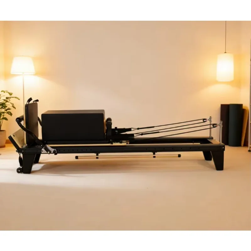 

Premium Aluminum Pilates Reformer Bed with Smooth Sliding Carriage Professional Fitness Equipment for Studio and Home Gym