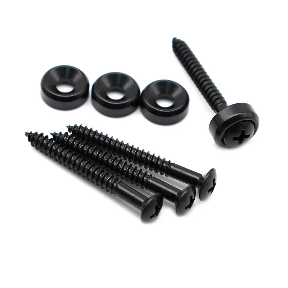 4pcs Guitar Neck Joint Ferrules Bushing with Screws Compatible with Electric Guitar or Bass Guitar