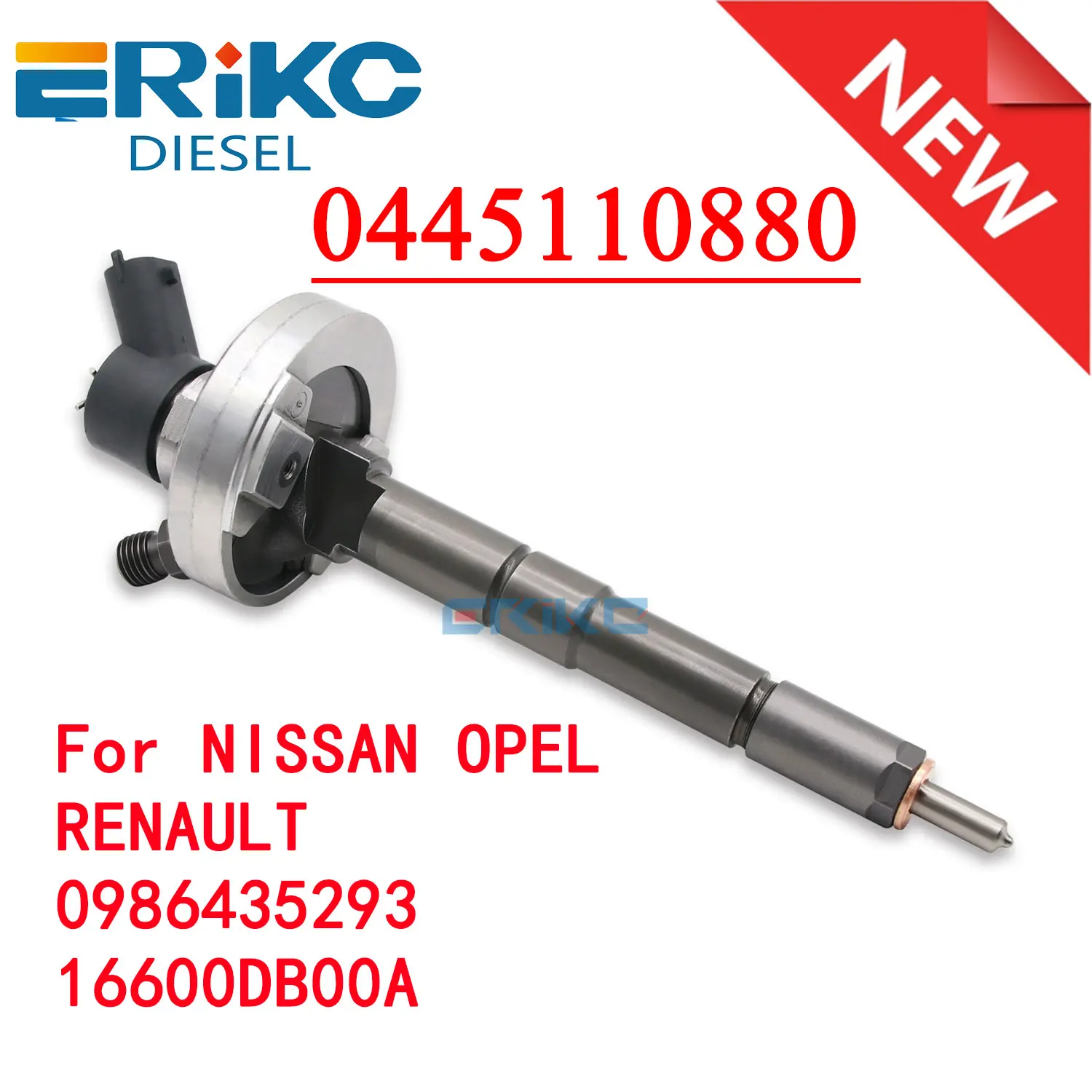 

0445110880 16600DB00A Diesel Injector Set 0 445 110 880 Common Rail Nozzle 0445 110 880 for Nissan Opel Renault 0986435293