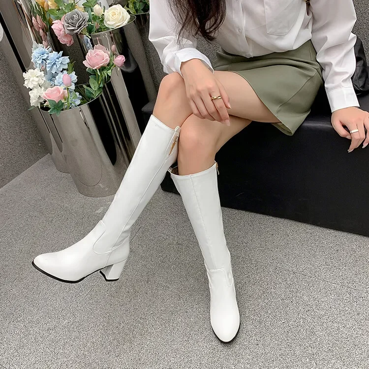 Big Size Simple boots thigh high boots knee high boots over the knee boots women ladies boots shoes woman winter boots women