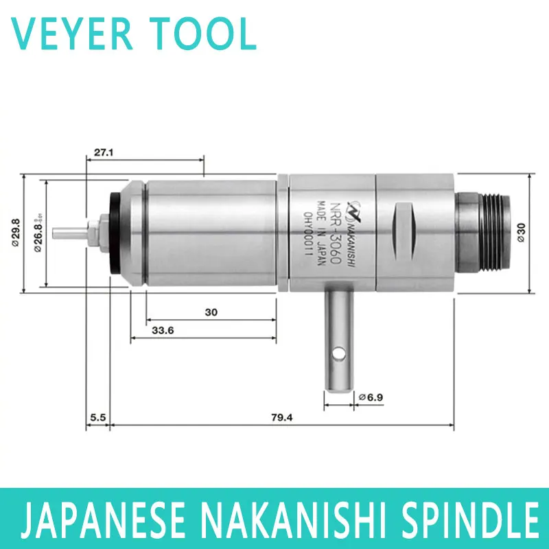 NRR-3060 nakanishi spindle tool Eixo da máquina de moagem CNC CNC movement spindle kit milling spindle head micro spindle