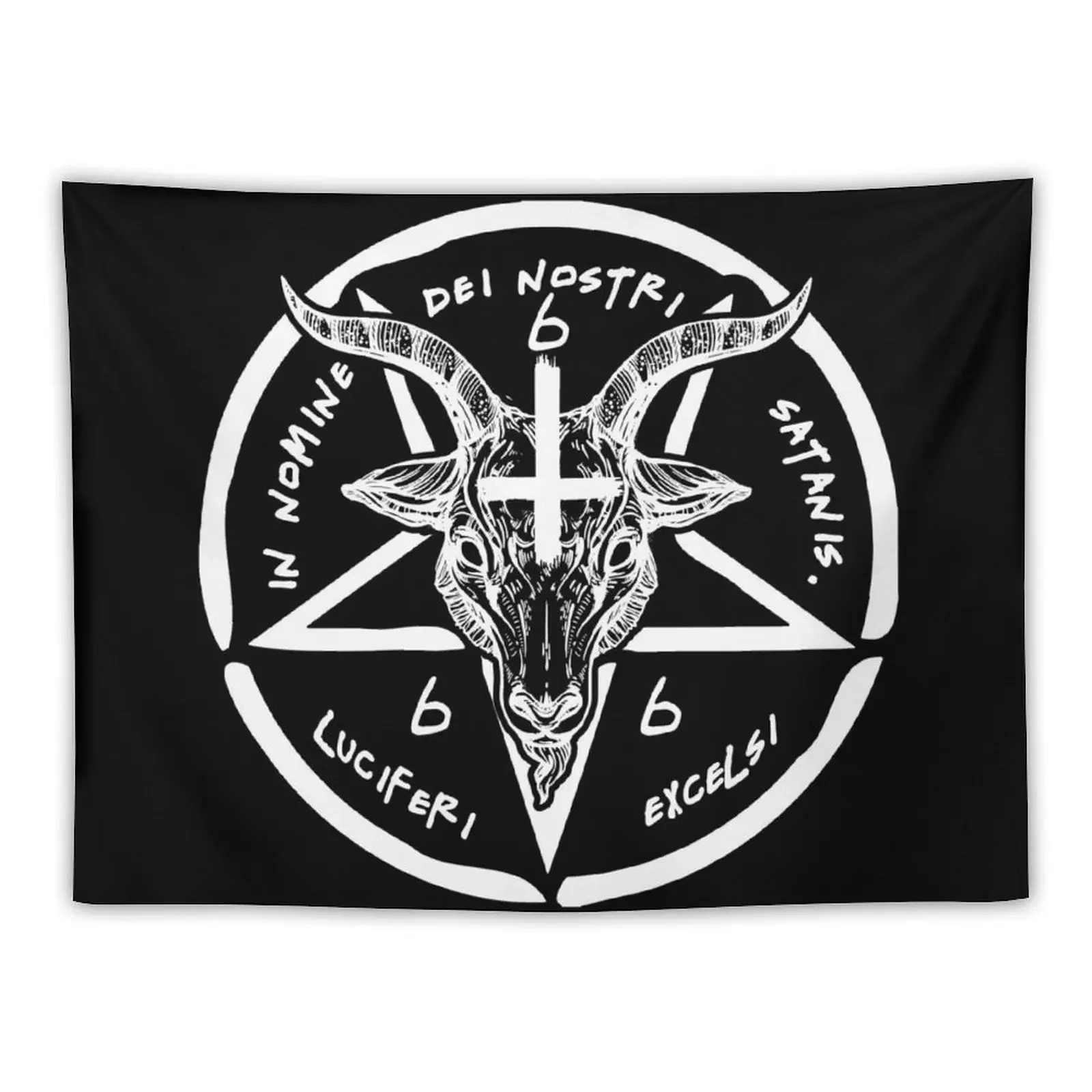 BAPHOMET - SIGIL OF SATAN - THE OCCULT Tapestry Cute Decor For Bedroom Tapestry