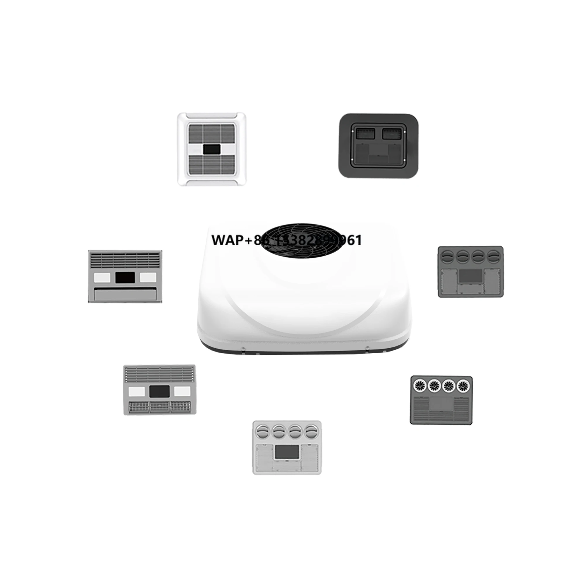 

12V RV Car Rooftop Electric Air Conditioner 24/48V Auto AC System for 24V Trucks 12V Roof air Conditioning Auto Parking Cooler