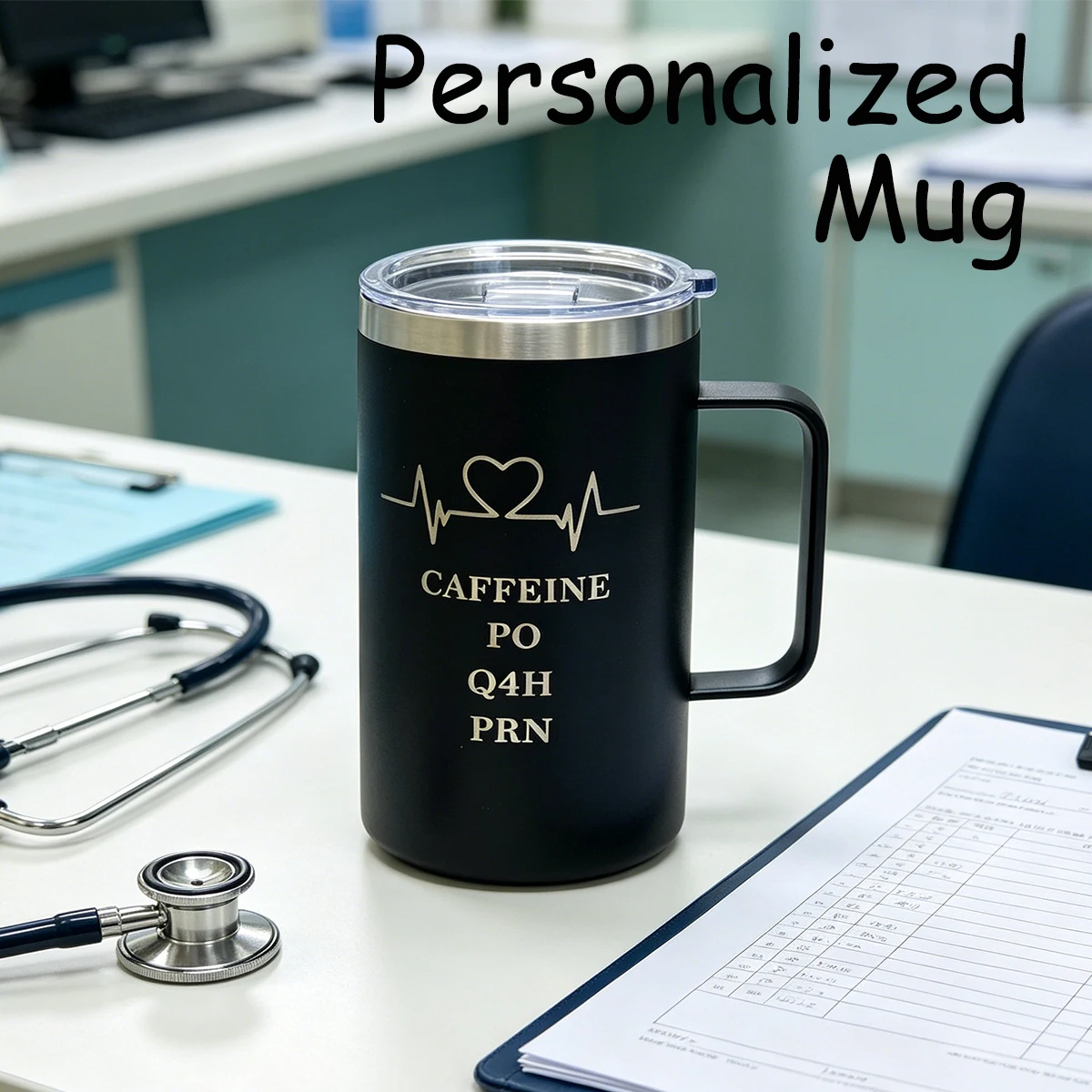 Taza de 24 oz Personalizada, Regalos para Enfermeras y Enfermeros, Regalos para Médicos y Profesionales de la Salud para Cumpleaños, Navidad, Regalo de Graduación de Enfermería